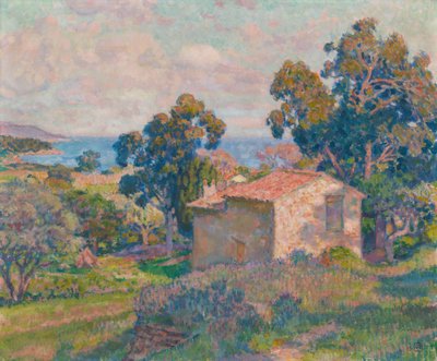 Landskap från Provence av Théo van Rysselberghe