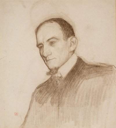 Porträtt av Félix Fénéon av Théo van Rysselberghe