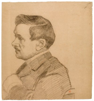 Porträtt av Maurice Maeterlinck av Théo van Rysselberghe