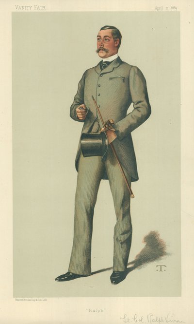 Överstelöjtnant Ralph Vivian, Ralph, 21 april 1883, Vanity Fair-karikatyr av Theobald Chartran
