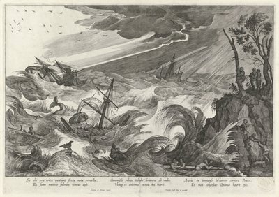 Höst: storm på havet The Four Seasons (serietitel) av Theodoor Galle