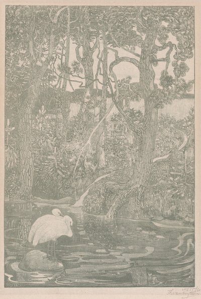 Bosidylle (Woodland Idyll) av Theodoor van Hoijtema