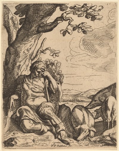 Den förlorade sonen bland svinen av Theodoor van Thulden after Sir Peter Paul Rubens