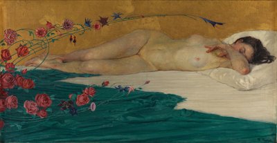 The Dream (olja på duk) av Theodor Funck