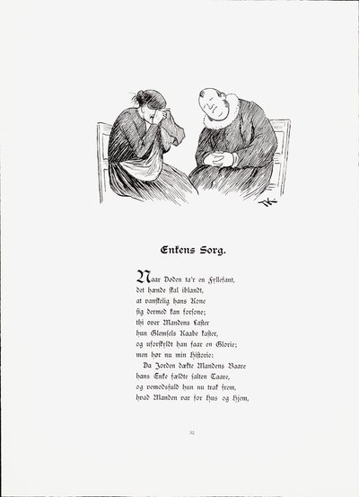 Illustration hämtad från boken Berättelser av Munthe, Peter och utgiven av Dybwad (nr, 1896) av Theodor Kittelsen