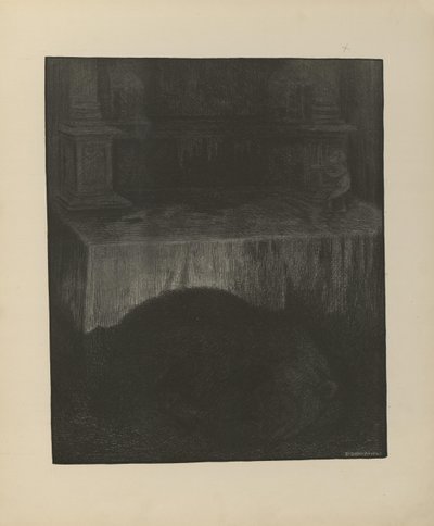 Illustration hämtad från boken Svartedauen av Kittelsen, Th. och utgiven av L.E. Tvedte (nej, 1901) av Theodor Kittelsen
