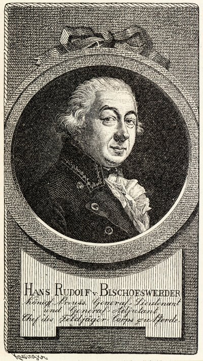 Johann Hans Rudolf von Bischoffwerder 1741-1803. av Theodor Knesing