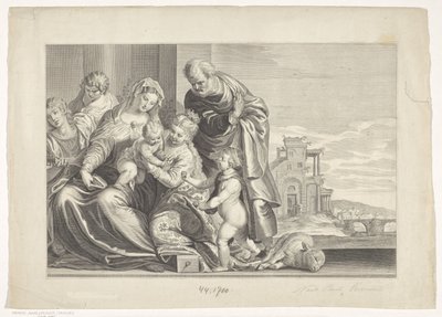 Mystiska äktenskap av Saint Catherine Caelaturae (serietitel) av Theodor Matham