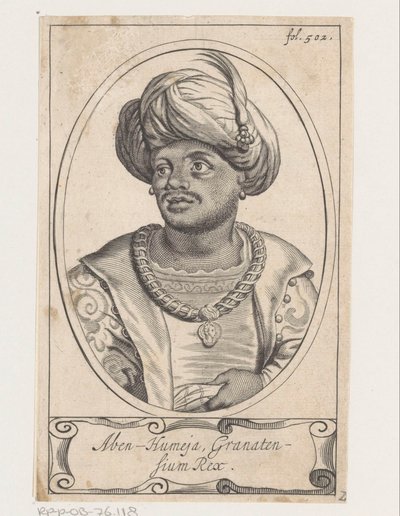 Porträtt av Aben Humeya, kung av Granada av Theodor Matham