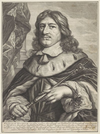 Porträtt av Fredrik Vilhelm av Brandenburg av Theodor Matham