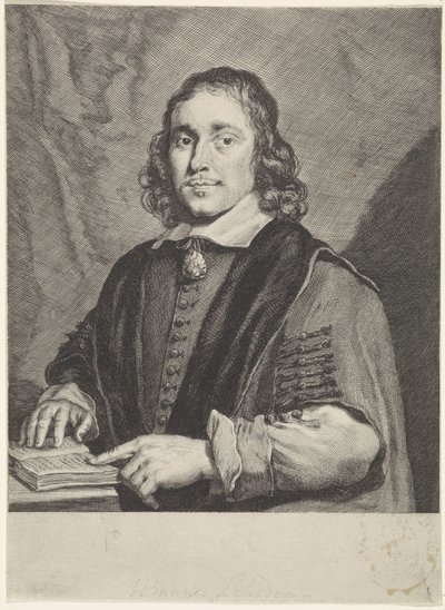 Porträtt av Johannes Leusden av Theodor Matham