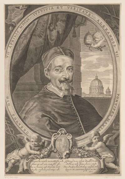Porträtt av påve Alexander VII av Theodor Matham
