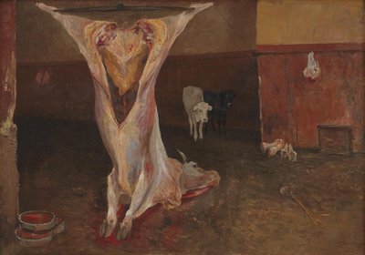Slaktkropp av en oxe. Rom av Theodor Philipsen