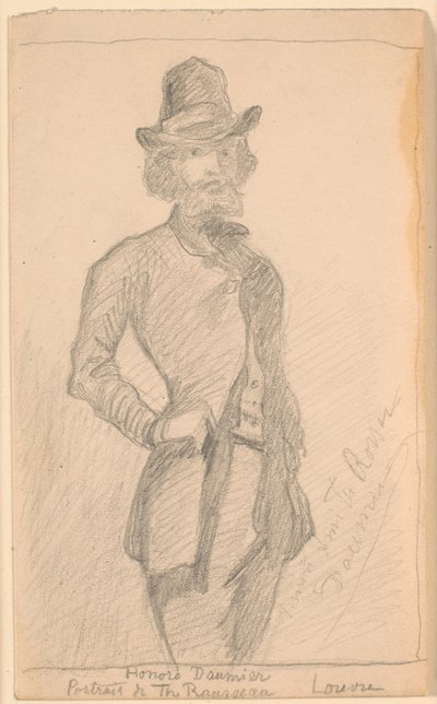 Kopia av H. Daumiers målning av Th. Rousseau i Louvren av Theodor Philipsen