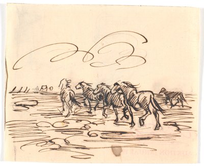 Travhästar av Theodor Philipsen