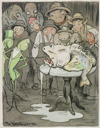 Ett sällsynt djur av Theodor Kittelsen