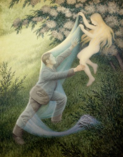 Lek med älvor av Theodor Severin Kittelsen