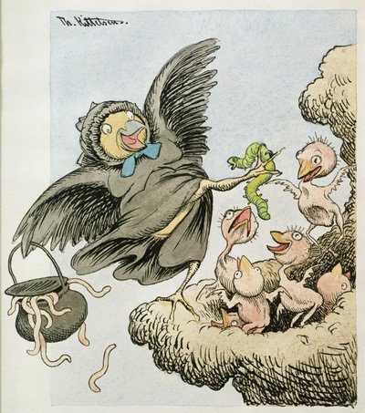 Här är matbarnen av Theodor Kittelsen