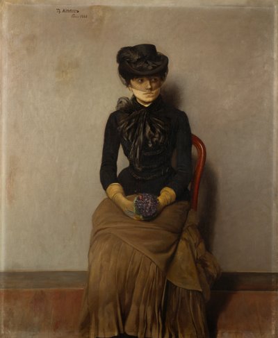 I väntrummet, Paris av Theodor Kittelsen