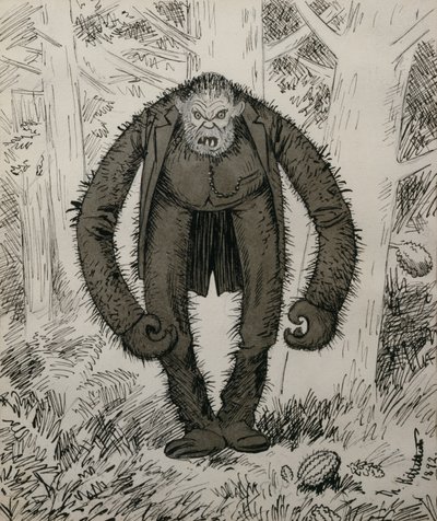 Naturen sov, när han skapades av Theodor Kittelsen