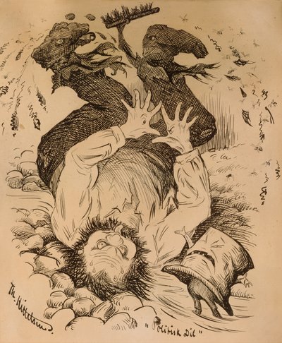 Politisk dil av Theodor Kittelsen