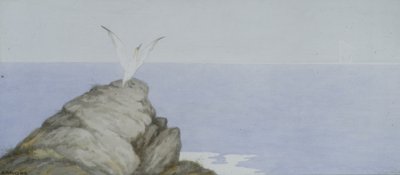Seabird (akvarell på papper) av Theodor Kittelsen