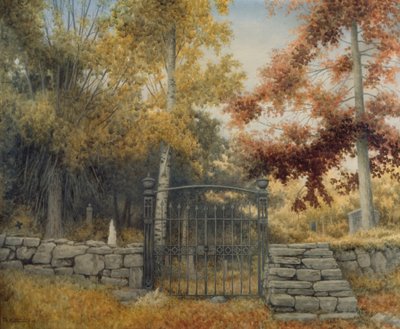 Kyrkogården vid Bråtebakken av Theodor Kittelsen