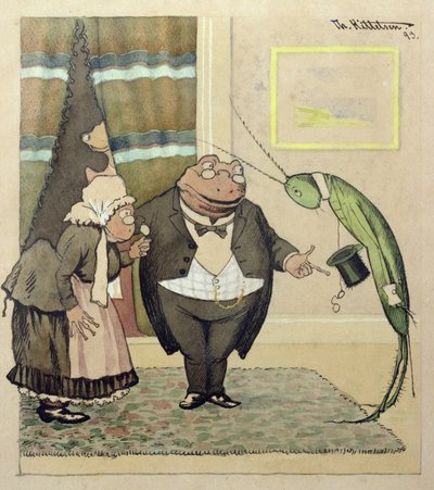 Den unge herr Green gör ett besök av Theodor Kittelsen