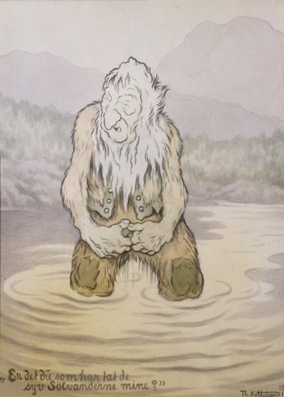 Vem har tagit mina sju silveränder? av Theodor Kittelsen