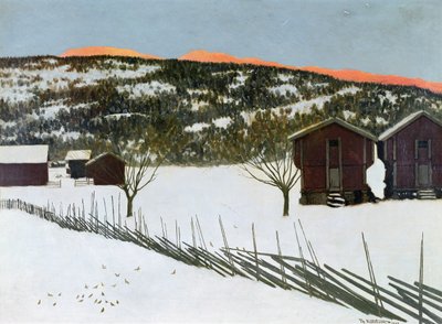 Vintermorgon av Theodor Kittelsen