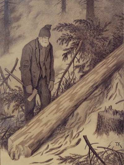 Vinterväg av Theodor Kittelsen