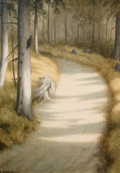 Hackspett av Theodor Kittelsen