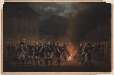 Fackeltåg i Heidelberg den 30 januari 1857, 1857 av Theodor Verhas