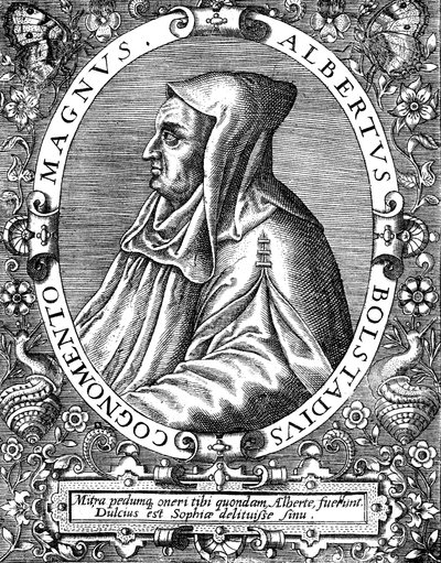 Albertus Magnus c1200-1280 tyskfödd dominikanermunk, sent 1500-tal av Theodor de Bry