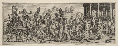 Bacchus triumf av Theodor de Bry