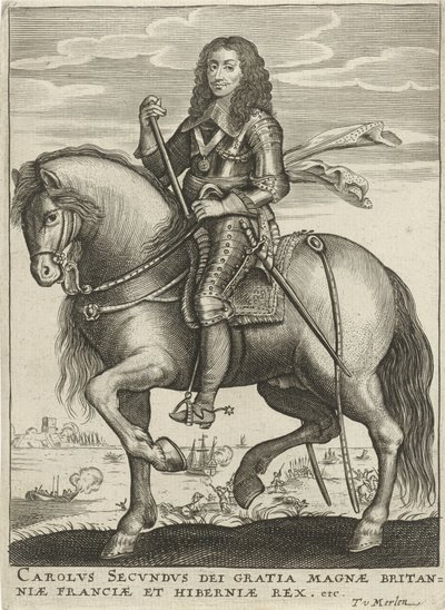 Porträtt av Karl II, kung av England av Theodor van Merlen (II)