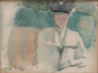 Porträtt av en dam, ca. 1898. av Theodora W. Thayer
