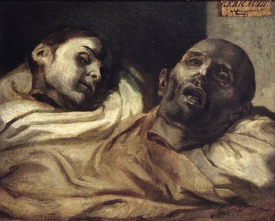 Tortyroffer med huvuden (olja på duk) av Theodore (after) Gericault