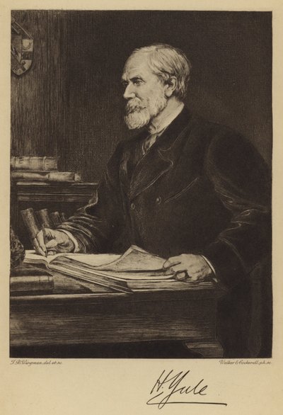 Sir Henry Yule (etsning) av Theodore Blake (after) Wirgman