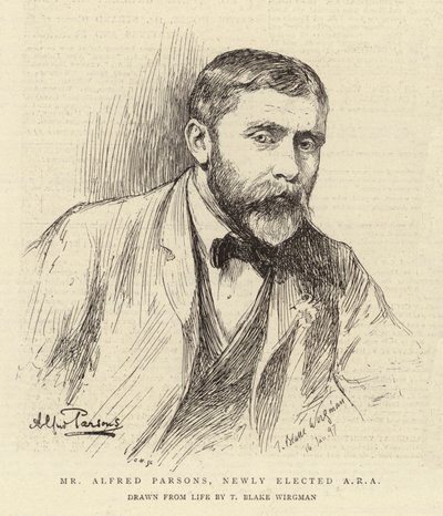 Alfred Parsons, nyvald ARA av Theodore Blake Wirgman