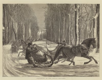 Släde i Haag, Holland av Theodore Blake Wirgman