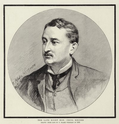 Den avlidne hedersmannen Cecil Rhodes av Theodore Blake Wirgman