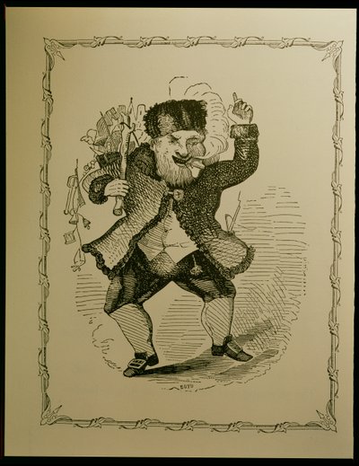 Jultomtens illustration till en dikt av Clement C. Moore, 1848 av Theodore C. Boyd