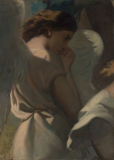 En bedjande ängel i Olivgården av Théodore Chassériau