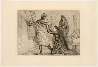 Bort!, tallrik sju från Othello av Théodore Chassériau