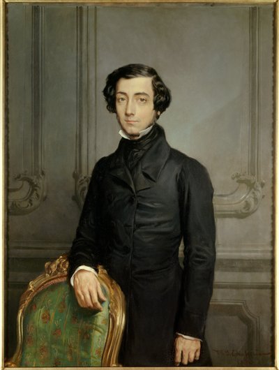 Porträtt av Alexis Charles Henri Cleral de Tocqueville (1805-1859), utrikesminister under den andra republiken, målning av Theodore Chasseriau (1819-1856) av Théodore Chassériau