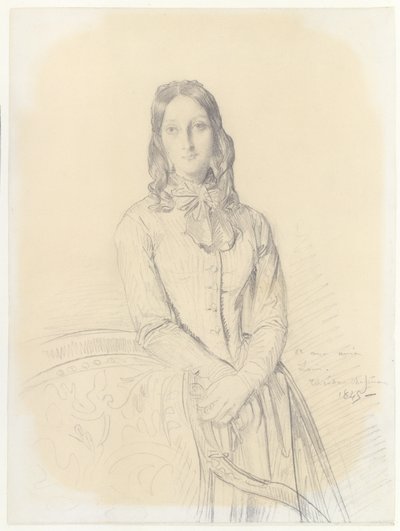 Porträtt av Madame Gabrielle Marcotte de Quivières av Théodore Chassériau