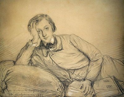 Porträtt av Raymond de Magnoncourt av Théodore Chassériau