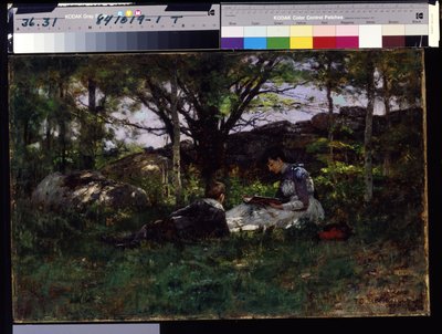 A June Idyl (olja på duk) av Theodore Clement Steele