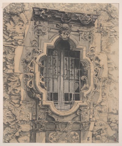 Rose Window, Mission San Jose av Theodore Gentilz